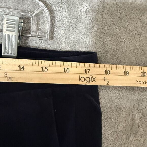 NWT Banana Republic Pants 12R Velour Velvet Logan Navy Blue Stretch Trousers - Picture 5 of 13